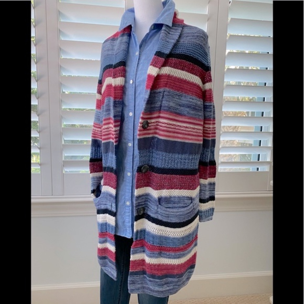 Artisanal Stripe Cardigan